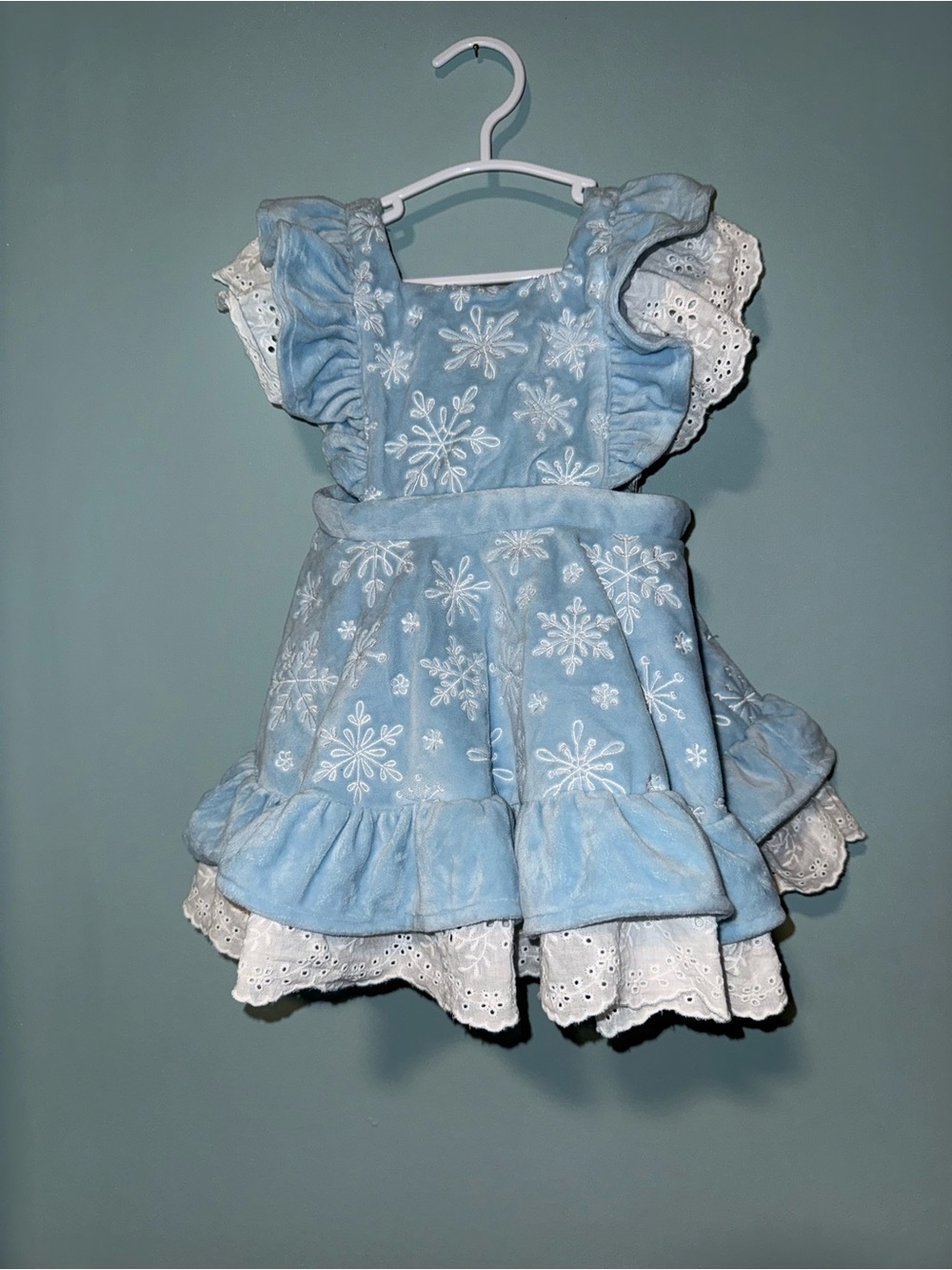 Mia Miel snowflake pinafore